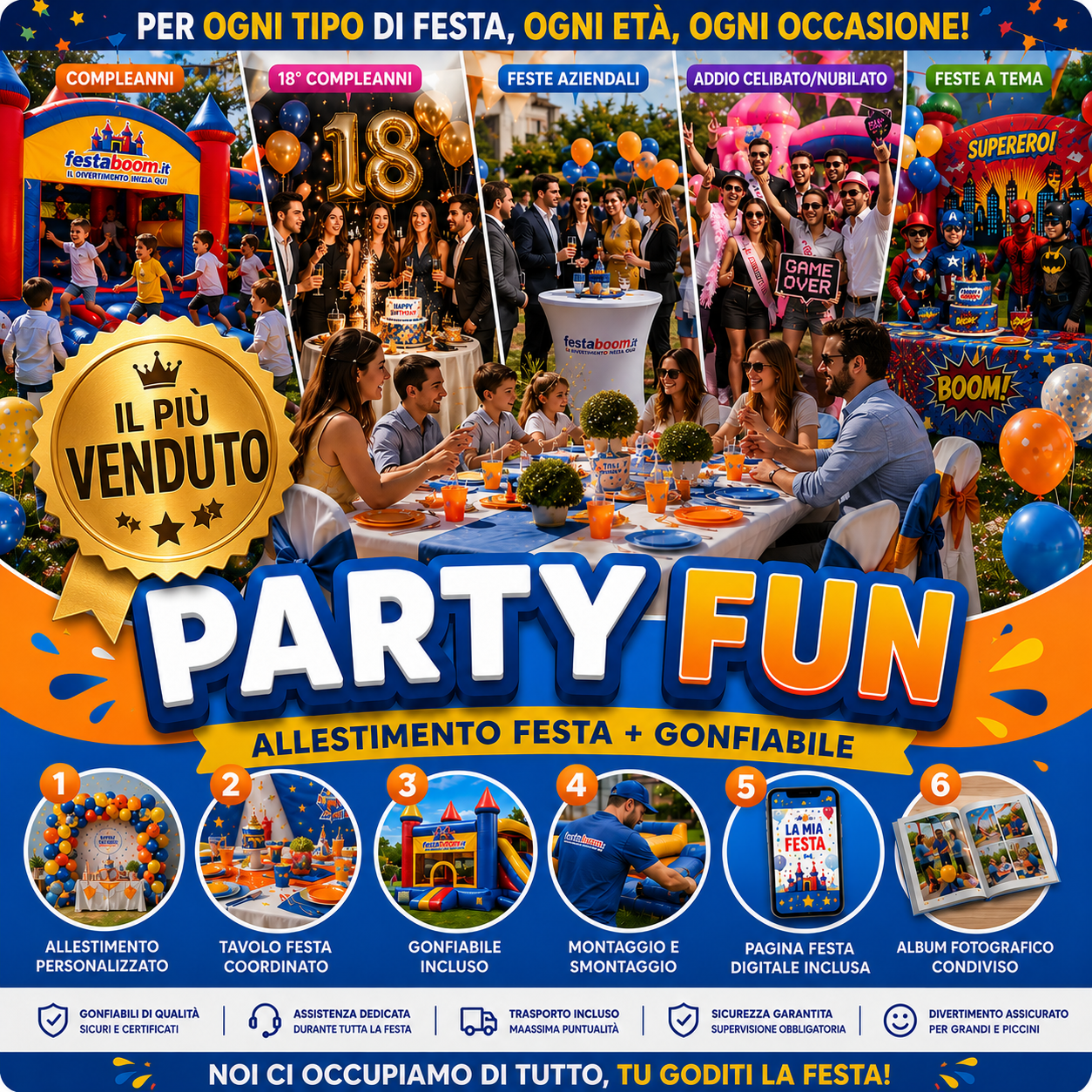 🎯 Party Fun - La combinazione perfetta tra allestimento e divertimento - IL PIÙ VENDUTO -
